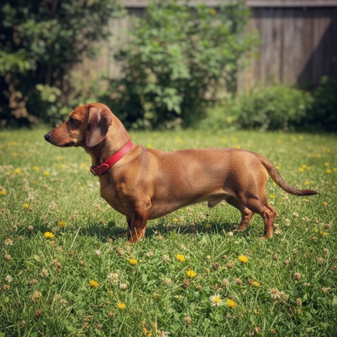 Sample photo of a dachshund (AI-generated)