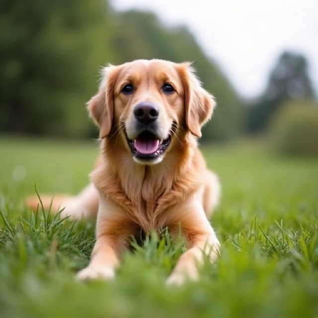 Photo of a golden retriever