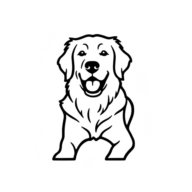 Pumpkin stencil made from the dog photo