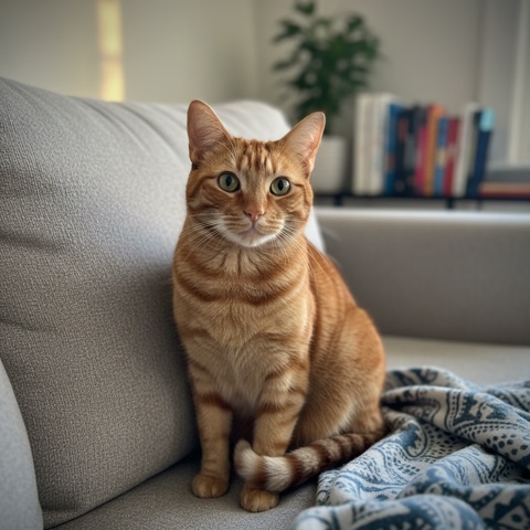 Sample photo of a tabby cat (AI-generated)