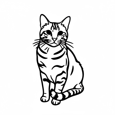 Pumpkin stencil made from the photo